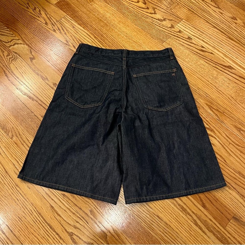 NEW Madewell V-Waist Bermuda Shorts Size 28 Dark Wash Baggy NY998 - Picture 5 of 9
